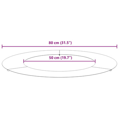 passende for Flat Tre Ringer 5 pcs Brun Ø50 / 80 cm Cortenstål