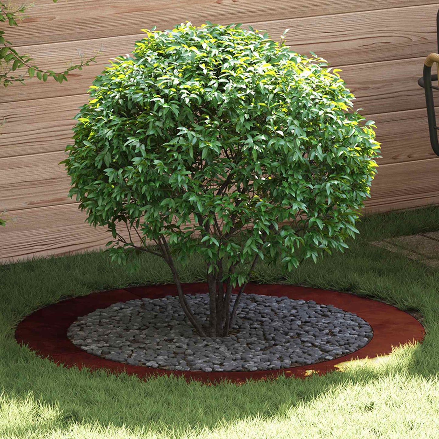 passende for Flat Tre Ring Brun Ø90 / 120 cm Cortenstål