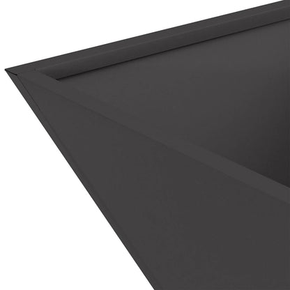 Hageblomsterpotte 5 pcs Svart 40 x 40 x 15 cm Kaldvalsestål