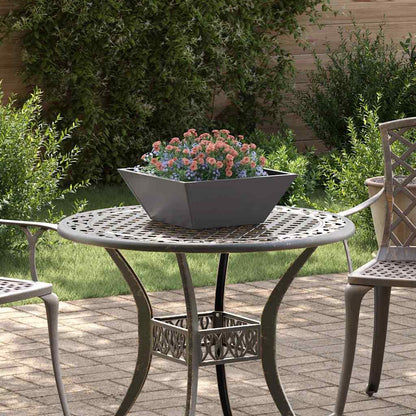 Hageblomsterpotte 5 pcs Svart 40 x 40 x 15 cm Kaldvalsestål