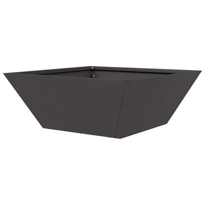 Hageblomsterpotte 5 pcs Svart 40 x 40 x 15 cm Kaldvalsestål