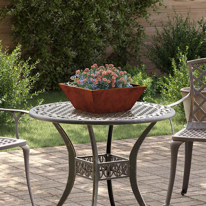 Hageblomsterpotte 5 pcs Rusten 40 x 40 x 15 cm Cortenstål