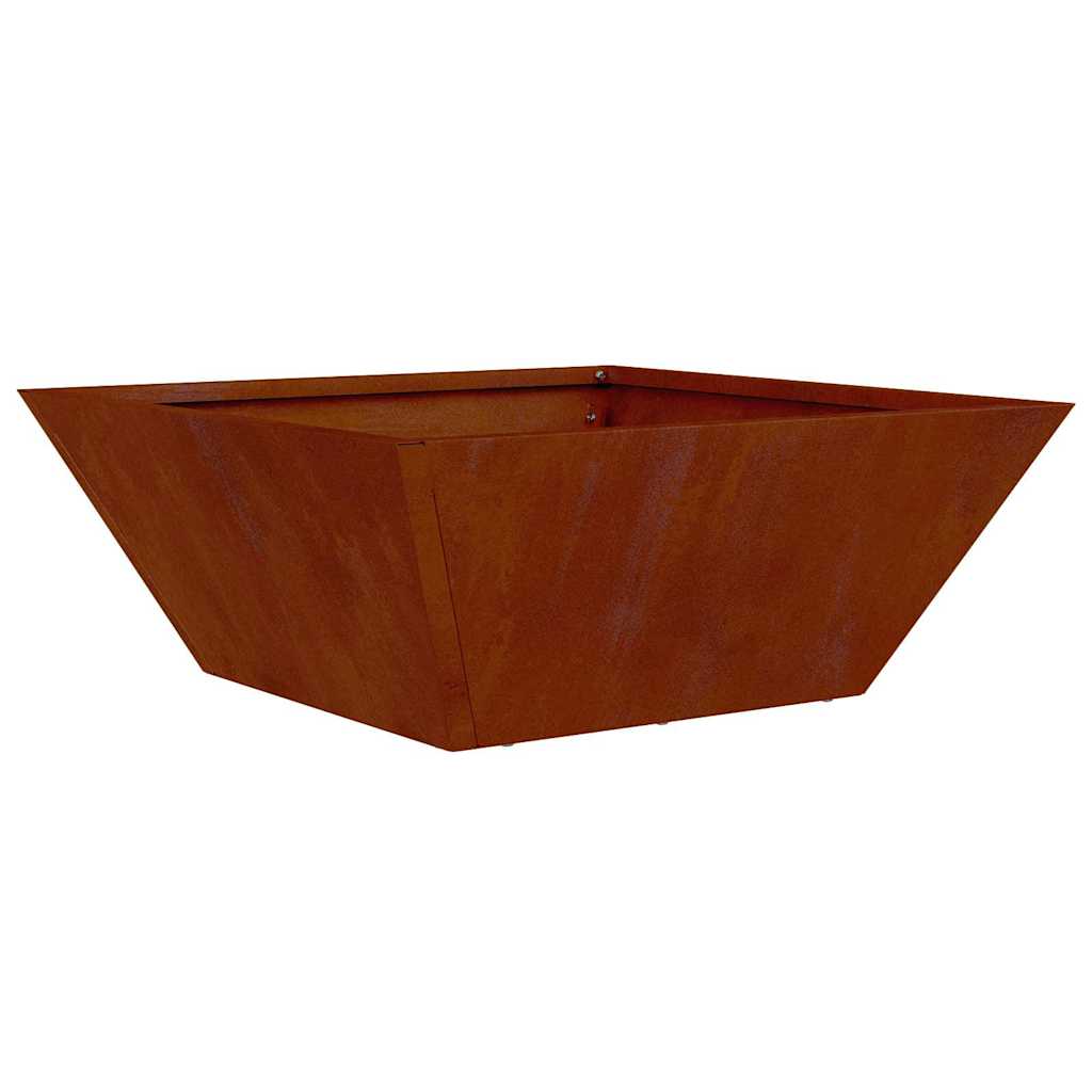 Hageblomsterpotte 5 pcs Rusten 40 x 40 x 15 cm Cortenstål