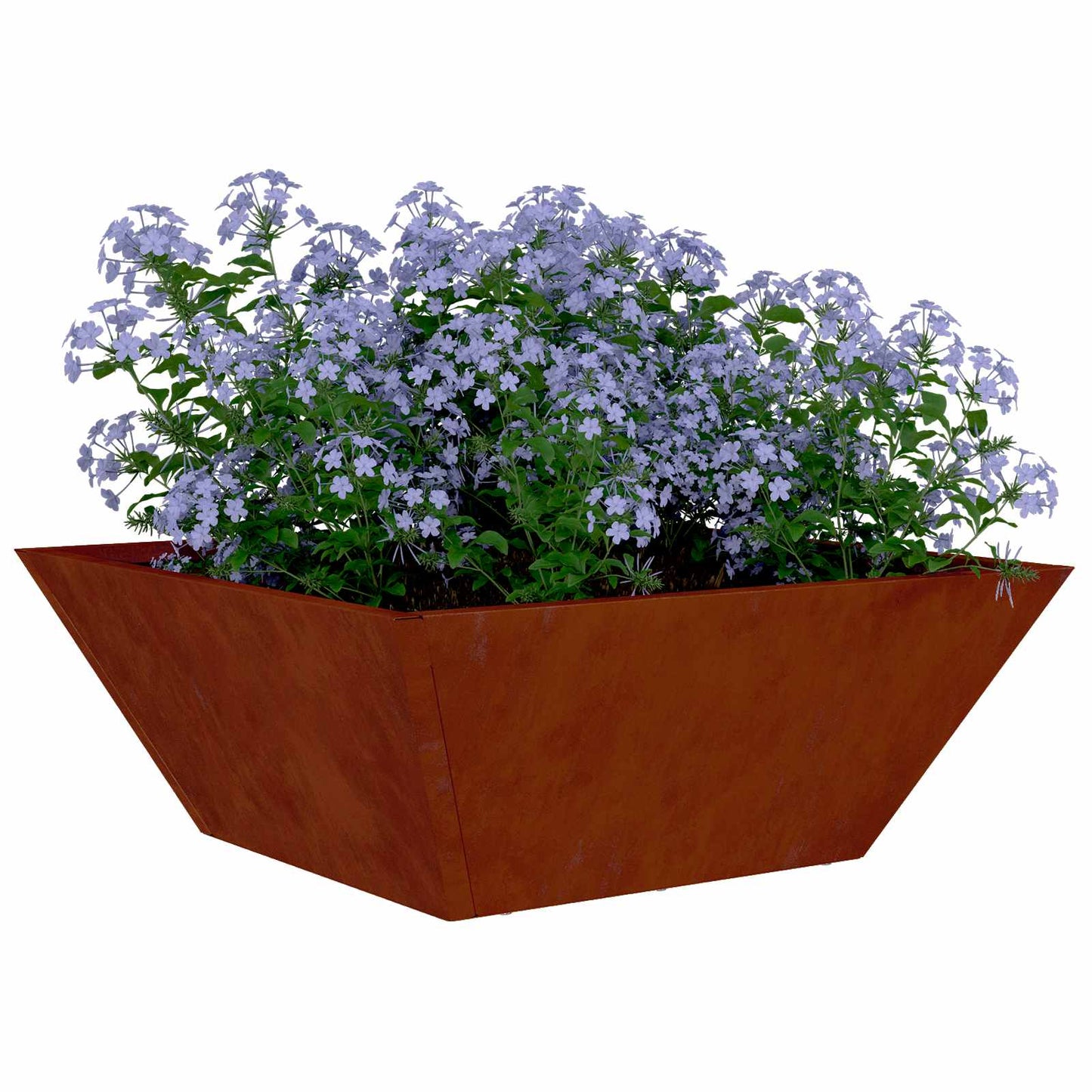 Hageblomsterpotte 5 pcs Rusten 40 x 40 x 15 cm Cortenstål