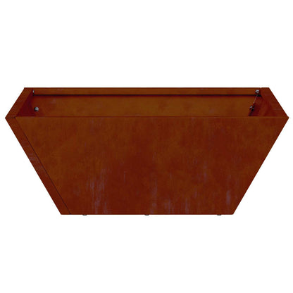 Hageblomsterpotte 5 pcs Rusten 40 x 40 x 15 cm Cortenstål