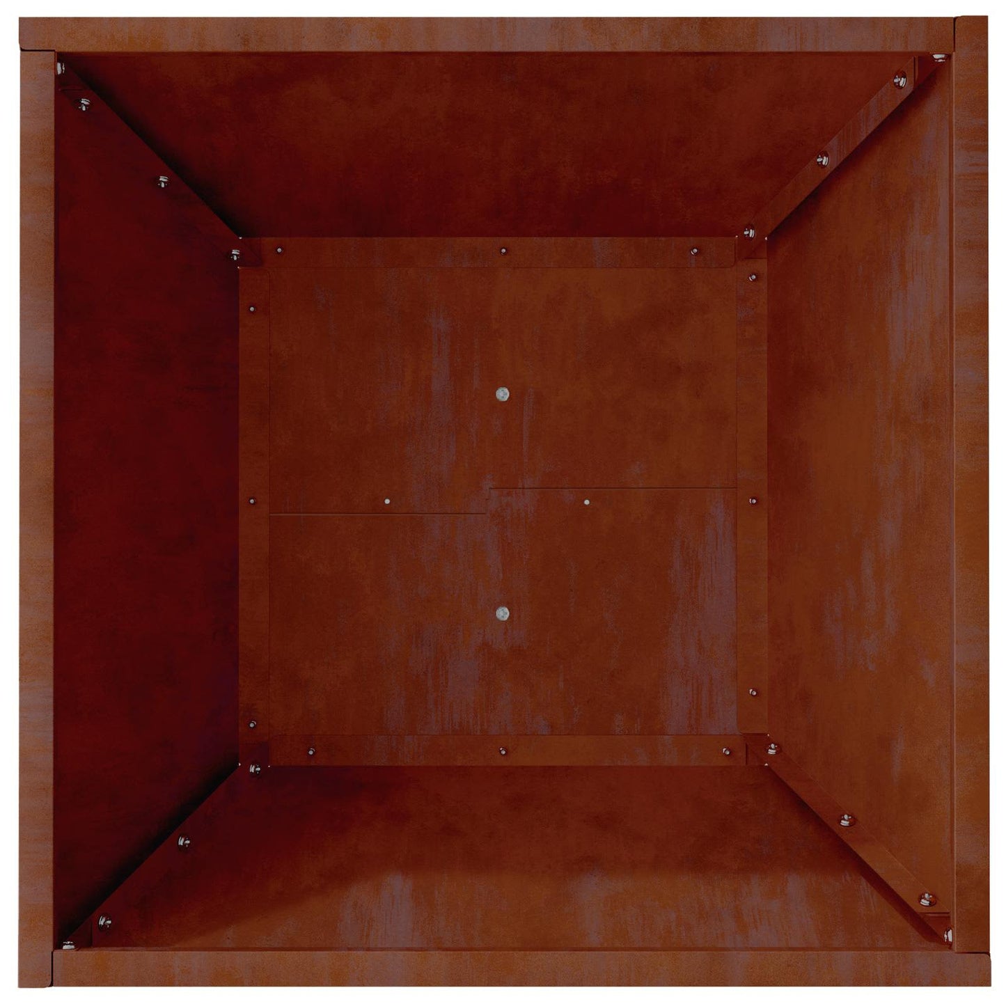 Hageblomsterpotte 5 pcs Rusten 40 x 40 x 15 cm Cortenstål