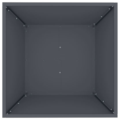 Hageblomsterpotte 5 pcs Antrasitt 50 x 50 x 15 cm Kaldvalsestål