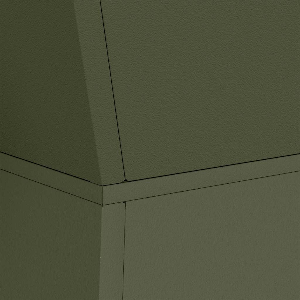 Søyleplanter 2 pcs Olivengrønn 35 x 35 x 73 cm
