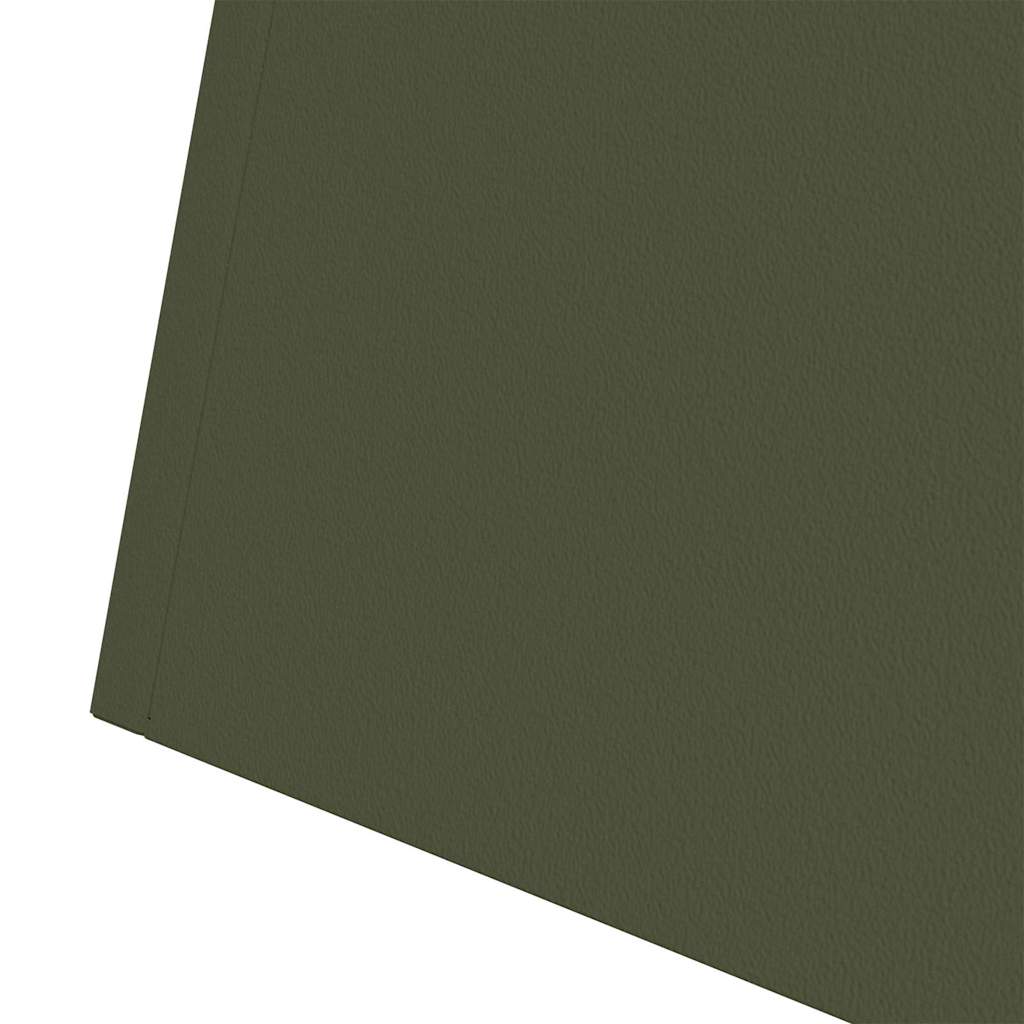 Søyleplanter 2 pcs Olivengrønn 35 x 35 x 73 cm