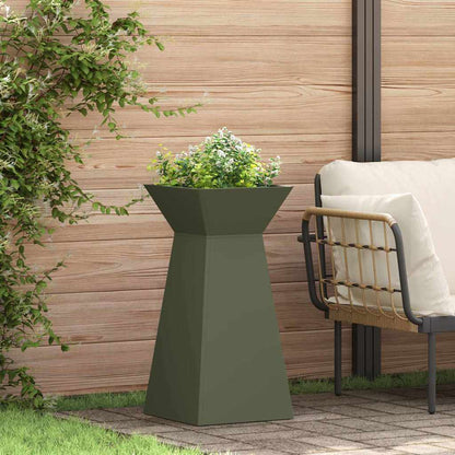 Søyleplanter 2 pcs Olivengrønn 35 x 35 x 73 cm