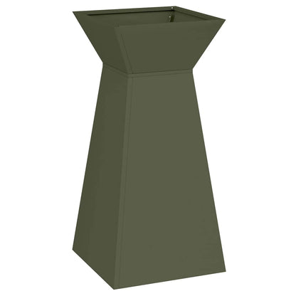 Søyleplanter 2 pcs Olivengrønn 35 x 35 x 73 cm