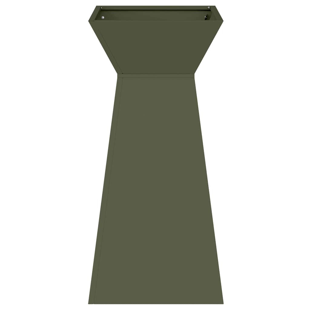 Søyleplanter 2 pcs Olivengrønn 35 x 35 x 73 cm