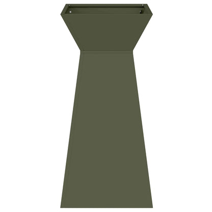 Søyleplanter 2 pcs Olivengrønn 35 x 35 x 73 cm
