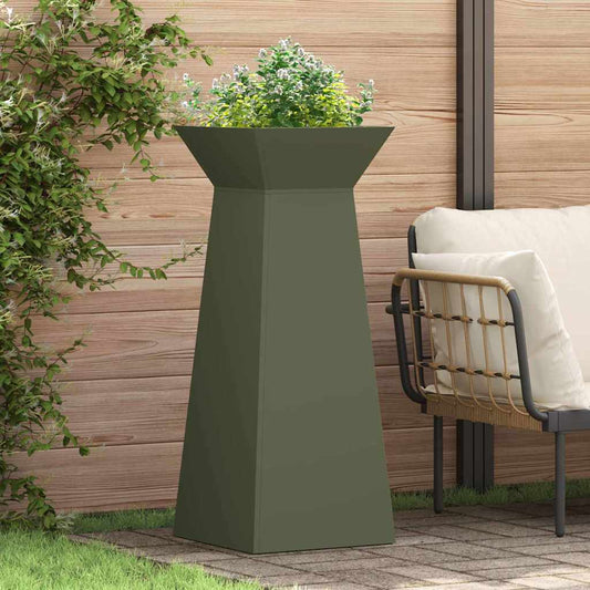 Plante Stativ Olivengrønn Metall 40 x 40 x 101 cm Planter