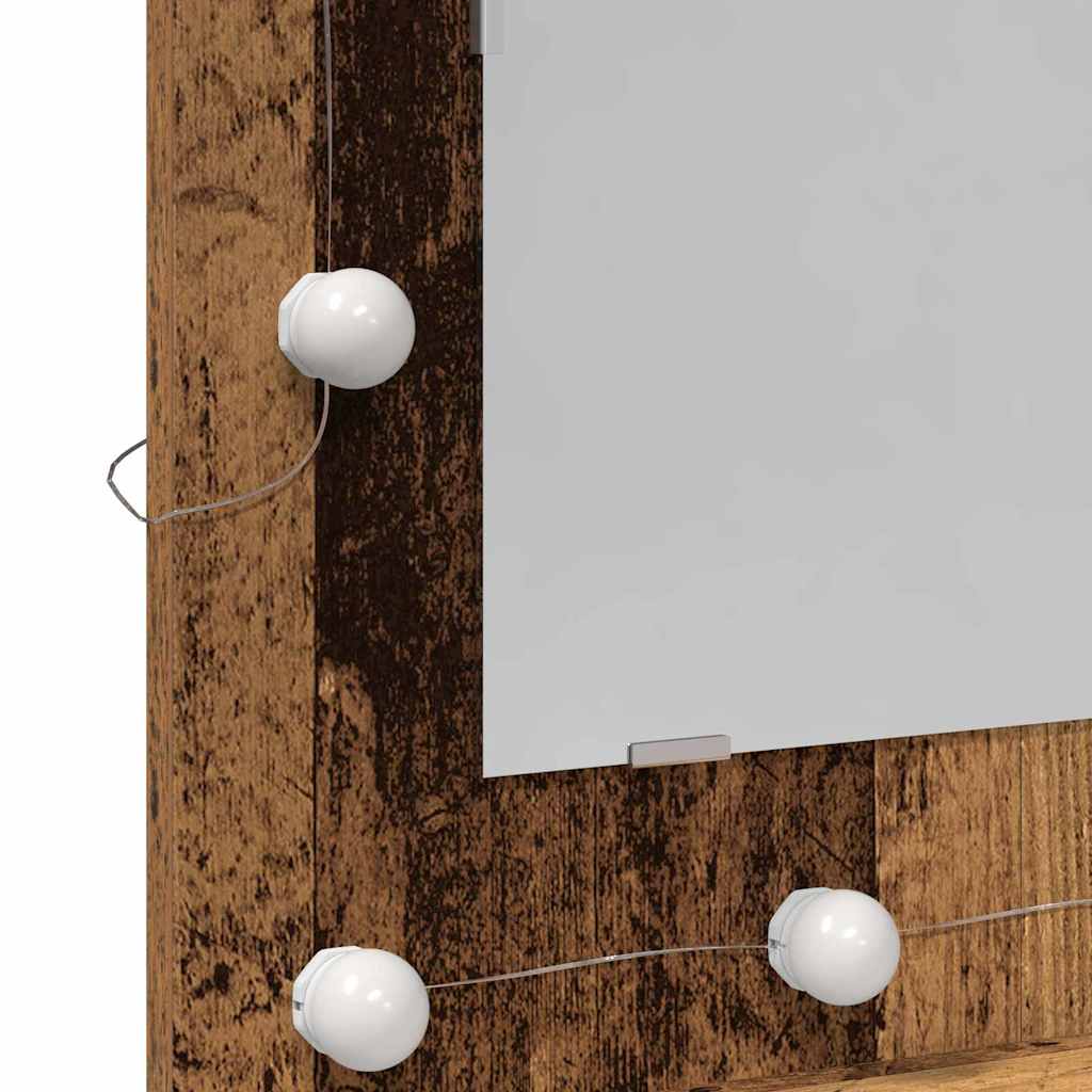 Sminkeskap Gamle Tre Solid Gjenvunnet Tre 60 x 31.5 x 62 cm