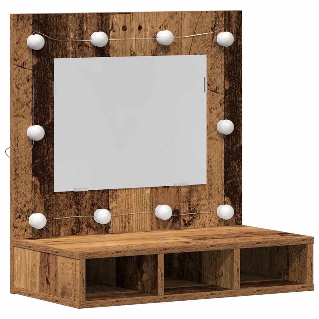 Sminkeskap Gamle Tre Solid Gjenvunnet Tre 60 x 31.5 x 62 cm