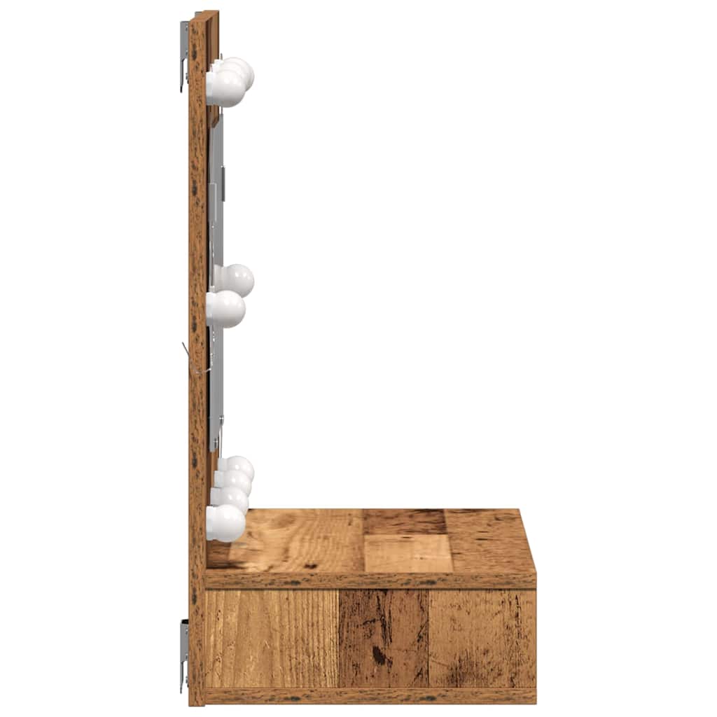 Sminkeskap Gamle Tre Solid Gjenvunnet Tre 60 x 31.5 x 62 cm