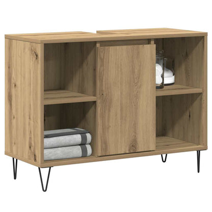 Baderomsspeilskap Artisan Oak Konstruert tre Middels