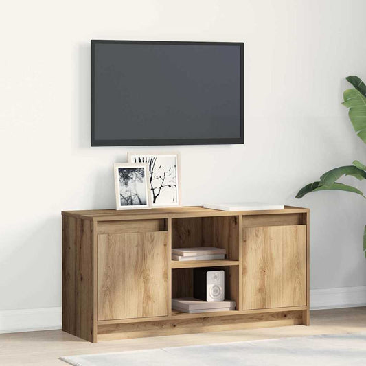 TV-Møbel Artisan Eik TV-skap med LED 100x34x50 cm..
