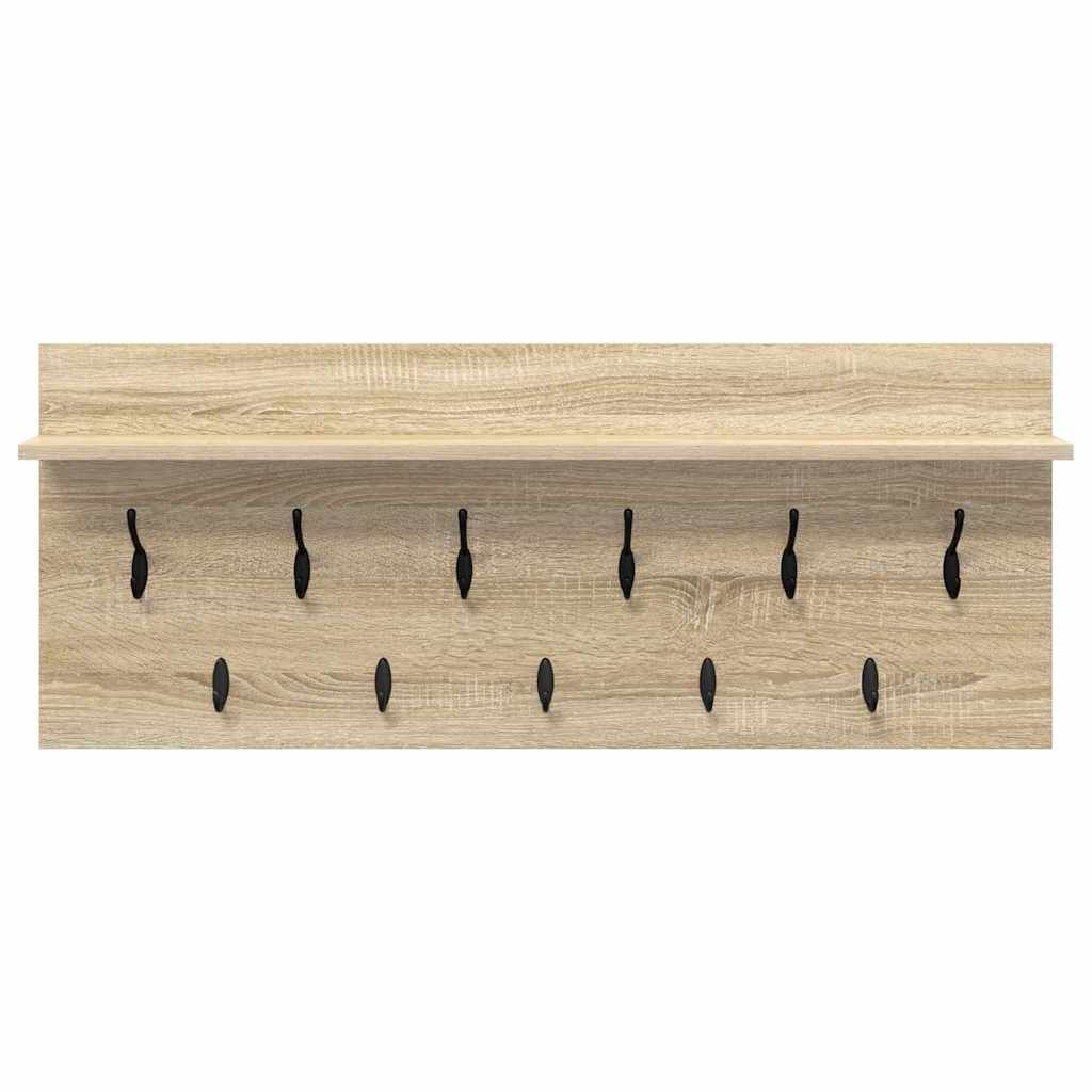 Hallmøbel Vegghengt kleshenger Sonoma Eik 100 x 40 x 12 cm