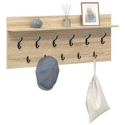 Hallmøbel Vegghengt kleshenger Sonoma Eik 100 x 40 x 12 cm