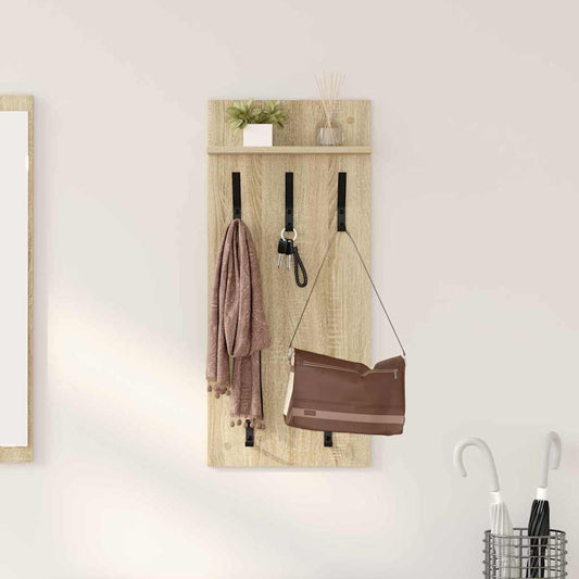 Hallmøbel Vegghengt kleshenger Sonoma Eik 40 x 10 x 90 cm