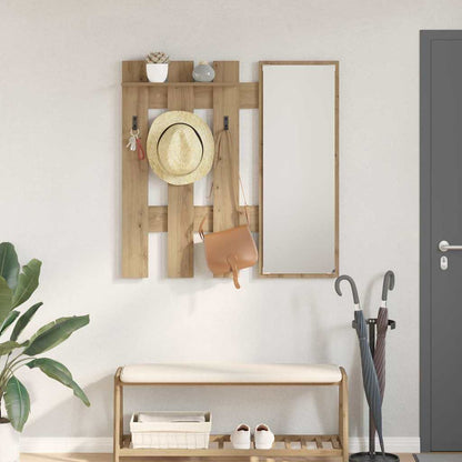 Vegghengt kleshenger Veggmontert Artisan Eik 100 x 10 x 100 cm