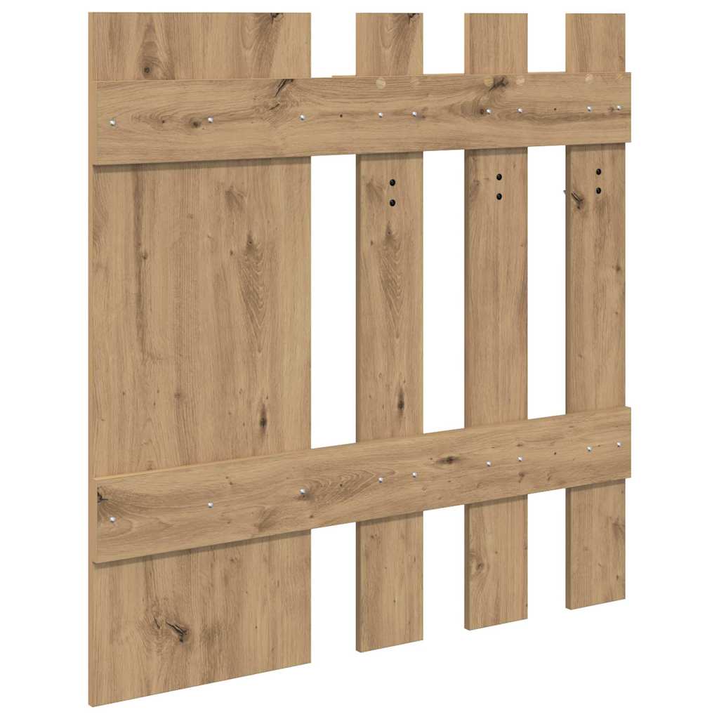 Vegghengt kleshenger Veggmontert Artisan Eik 100 x 10 x 100 cm