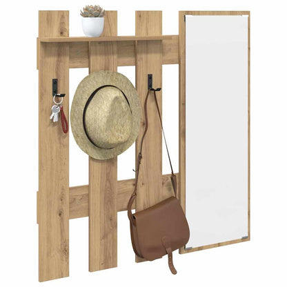Vegghengt kleshenger Veggmontert Artisan Eik 100 x 10 x 100 cm