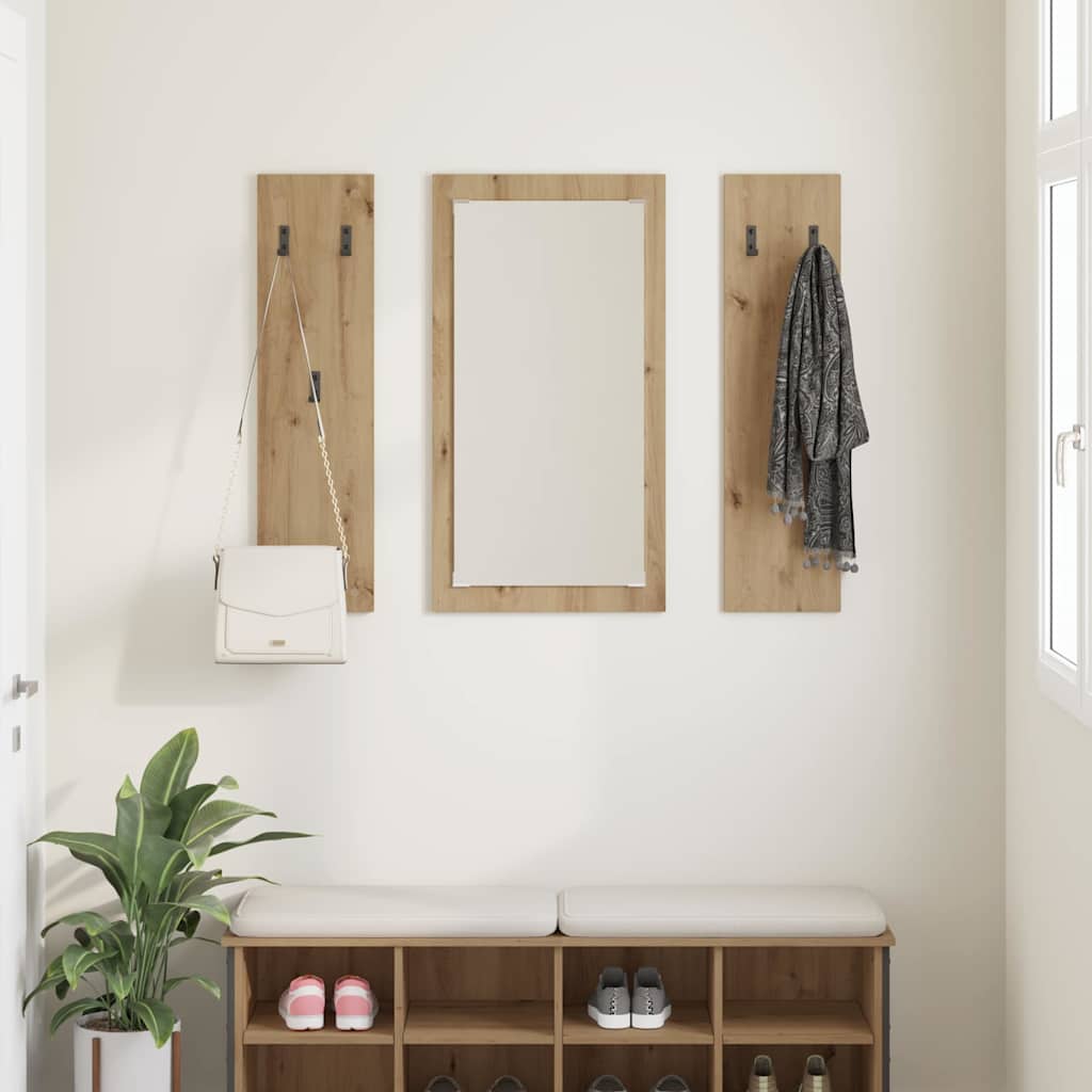 Vegghengt kleshenger Veggmontert Artisan Eik 96 x 1,5 x 90 cm