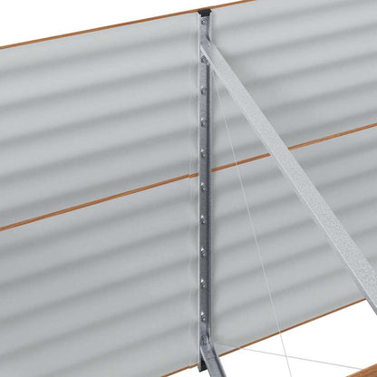 Hevet bed Brun 400 x 80 x 81 cm Stål