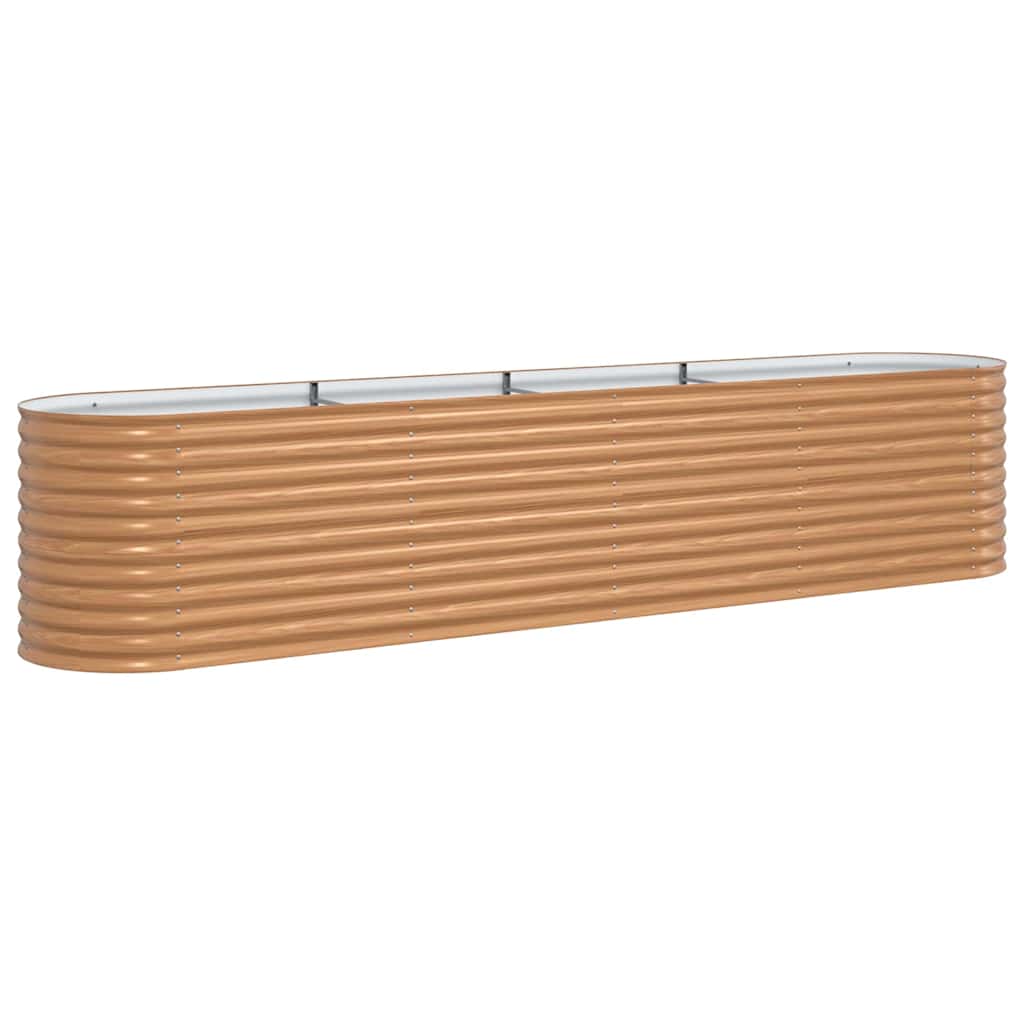 Hevet bed Brun 400 x 80 x 81 cm Stål