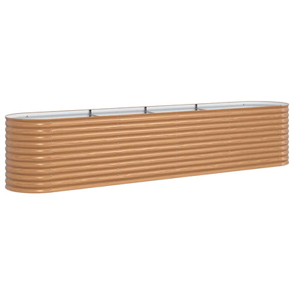 Hevet bed Brun 400 x 80 x 81 cm Stål