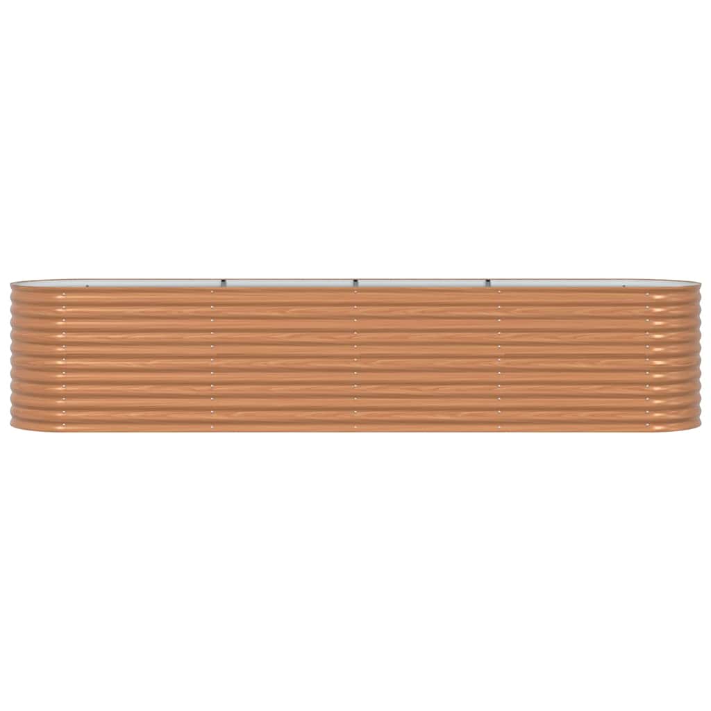 Hevet bed Brun 400 x 80 x 81 cm Stål