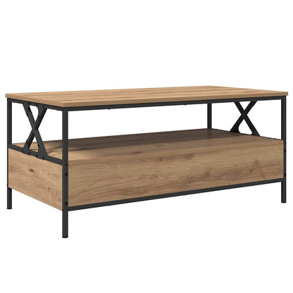 Salongbord Sofabord Artisan Eik med skuff med hylle 100 x 51 x 45 cm