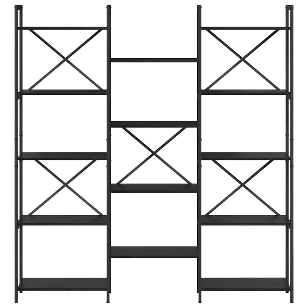 Bokhylle Svart eik 156 x 25 x 167.5 cm Konstruert tre