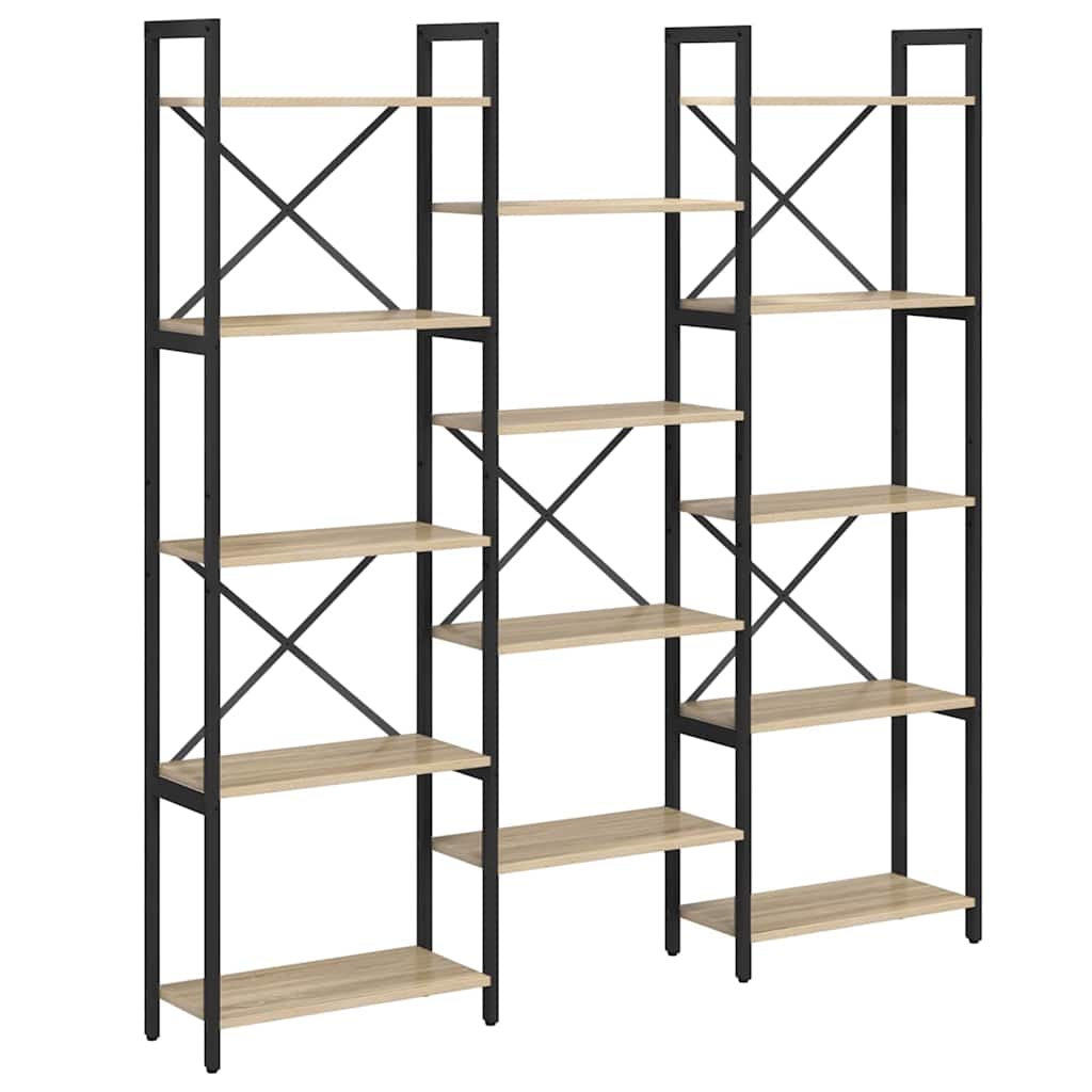 Bokhylle Sonoma eik 156 x 25 x 167.5 cm Konstruert tre