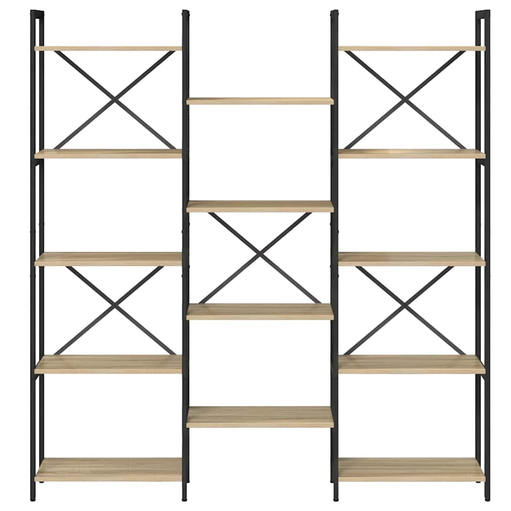 Bokhylle Sonoma eik 156 x 25 x 167.5 cm Konstruert tre
