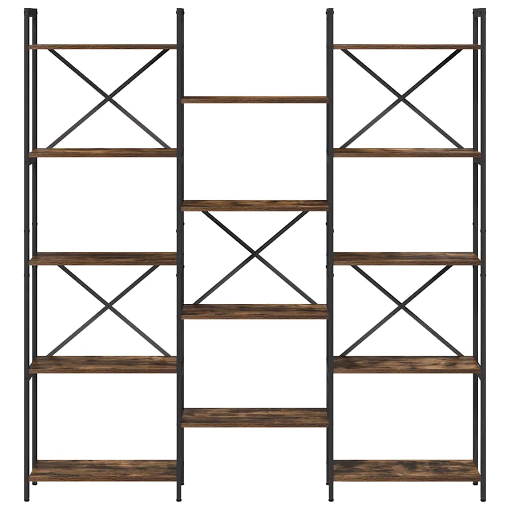 Bokhylle Røkt eik 156 x 25 x 167.5 cm Konstruert tre