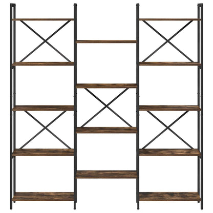 Bokhylle Røkt eik 156 x 25 x 167.5 cm Konstruert tre