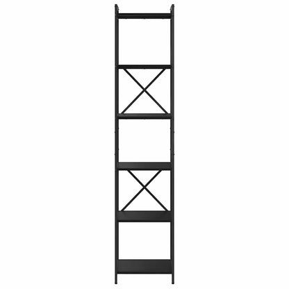 Bokhylle Svart eik 40 x 30 x 188 cm Konstruert tre