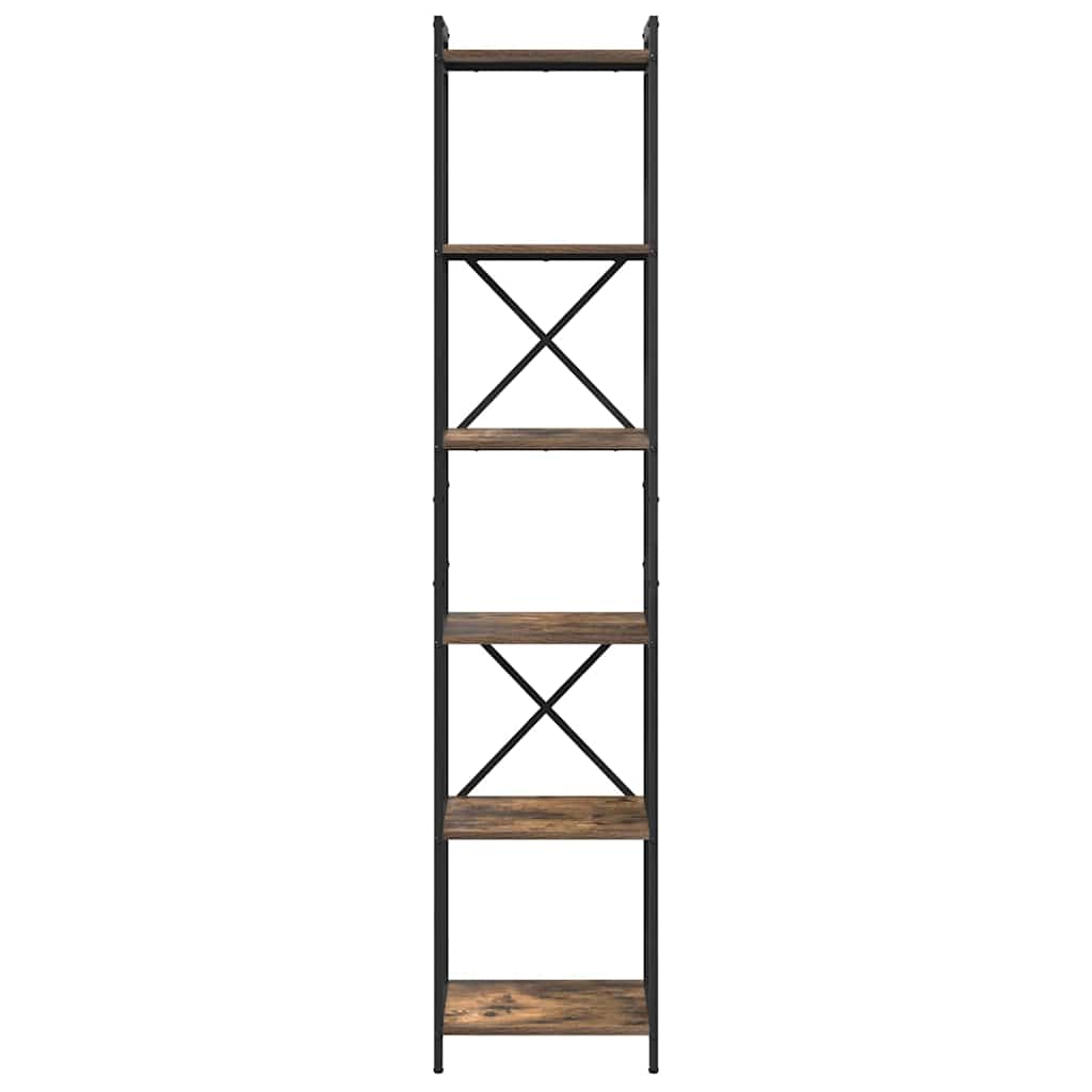 Bokhylle Røkt eik 40 x 30 x 188 cm Konstruert tre