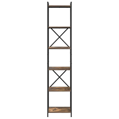 Bokhylle Røkt eik 40 x 30 x 188 cm Konstruert tre