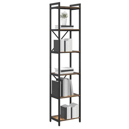 Bokhylle Røkt eik 40 x 30 x 188 cm Konstruert tre