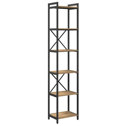 Bokhylle artisan eik 40 x 30 x 188 cm Konstruert tre