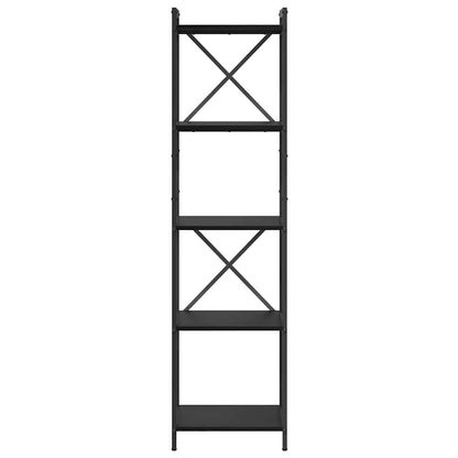 Bokhylle Svart eik 40 x 30 x 153 cm Konstruert tre