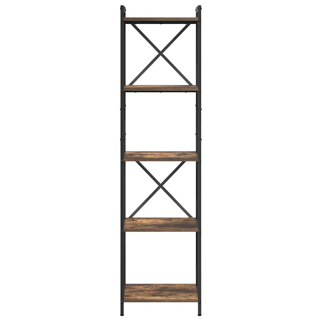 Bokhylle Røkt eik 40 x 30 x 153 cm Konstruert tre