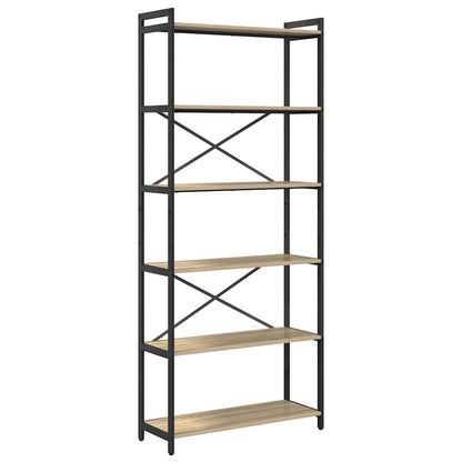 Bokhylle Sonoma eik 80 x 30 x 188 cm Konstruert tre