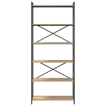 Bokhylle Sonoma eik 80 x 30 x 188 cm Konstruert tre