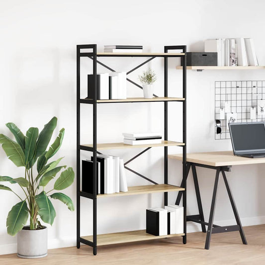 Bokhylle Sonoma eik 80 x 30 x 153 cm Konstruert tre